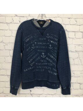 RRL Double Ralph Lauren Blue Sweatshirt Size M?